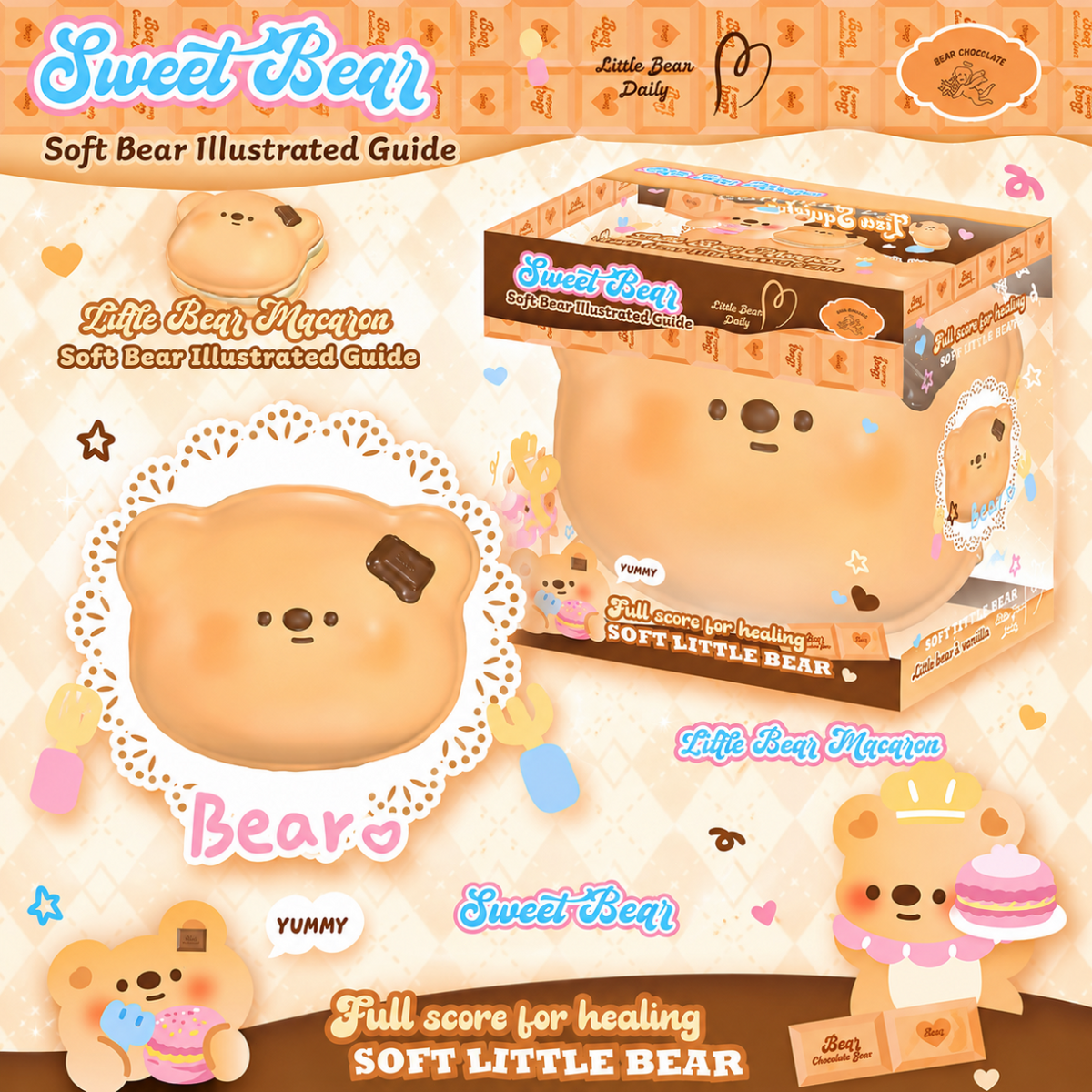 Lisa Little Bear Macaroon Squishy