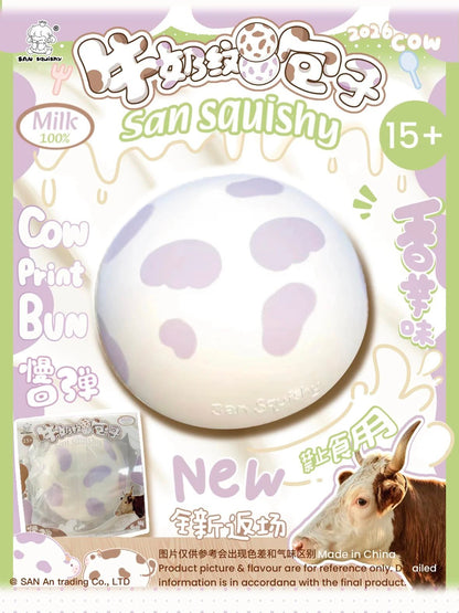 3AN Cattle-patterned Steamed Buns Squishy