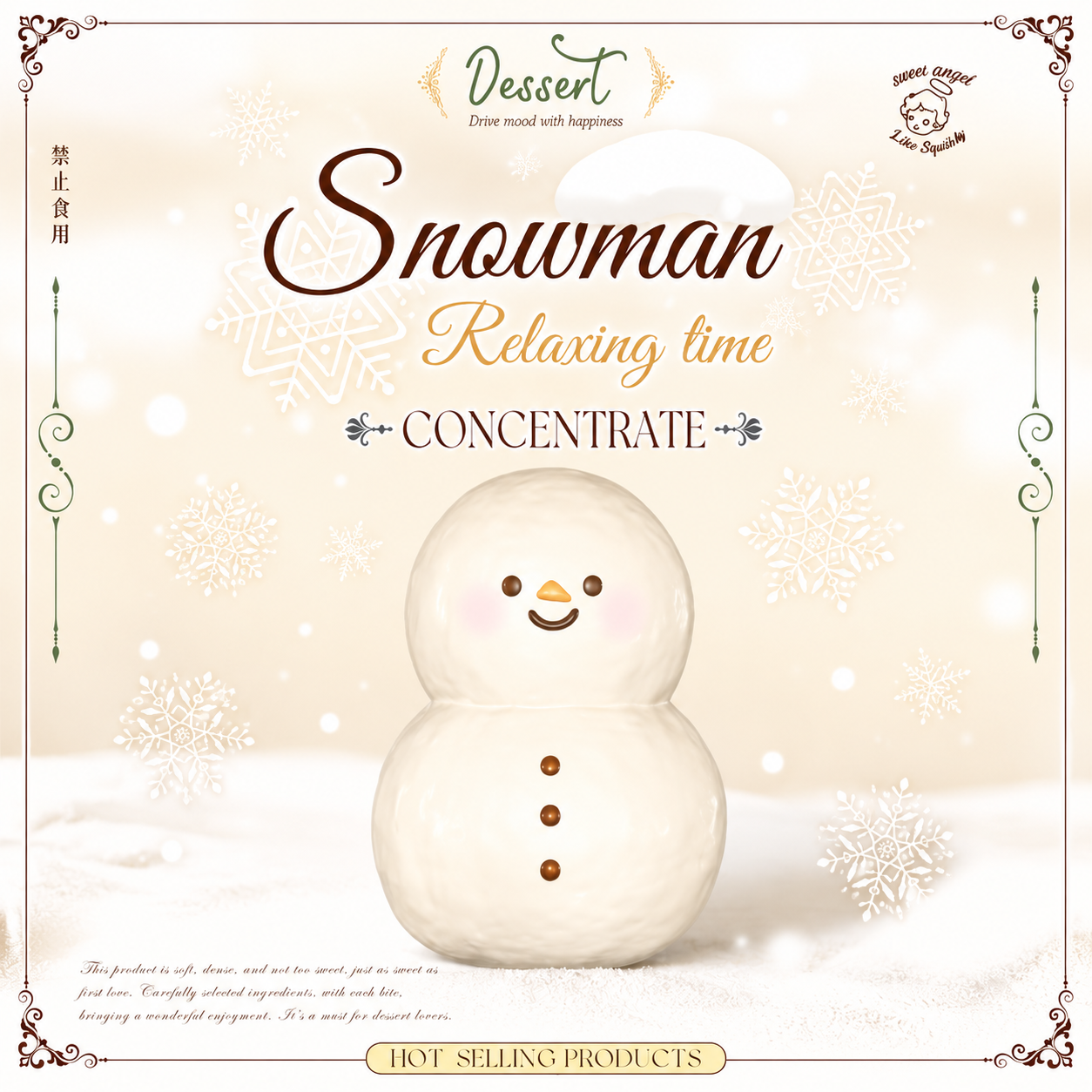 Lisa Snowman Squishy